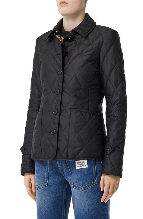 burberry black quilted jackets|Burberry quilted jacket outlet price.